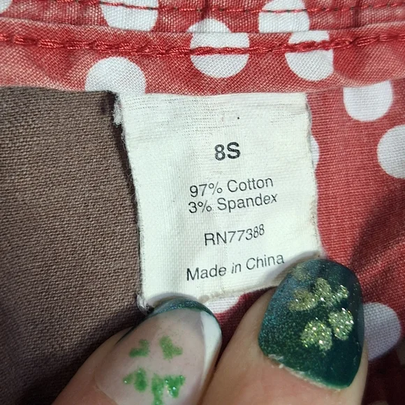 J Crew Womens Size 8 Short City Fit Mauve Brown Remi Chino Pants Stretch EUC - Picture 7 of 11